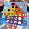 Novo cogumelo prego diy dos desenhos animados brinquedos artesanais montessori brinquedos educativos das crianças jogo de quebra-cabeça 3d inteligente presentes de tabuleiro