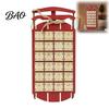 Christmas Decoration for Home Wooden Sleigh Advent Calendar, 24-Day Countdown Box with Drawers, Tabletop Display Tree Hanging Decor, Holiday Surprise