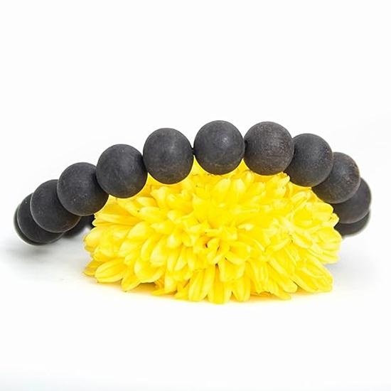 Unisex Natural Unpolished Kurunegala Bracelets Original Kurunegala Katta Bracelet Natural Black Ebony Wood 10Mm Bead Size Natural Black 1 Piece