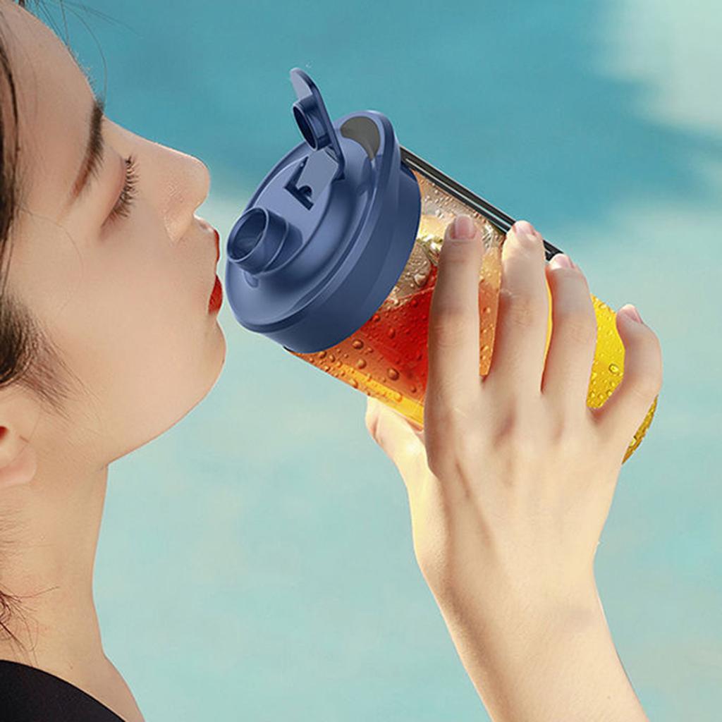 1pc Portable Small Electric Juicer Blue/Pink Stainless Steel Blade Cup Juicer Fruit Automatic Smoothie Blender Kitchen Tool