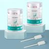 30Pcs Baby Tongue Cleaner Degreased Gauze Dental Swabs Disposable Gauze Toothbrush Paper Rod Infant Oral Cleaning Brush Stick for Newborns