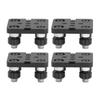 4Pcs V Rad Platte Kleine Nut Slot Gantry Stange Aluminium Legierung CNC 3D Drucker Teile Schwarz