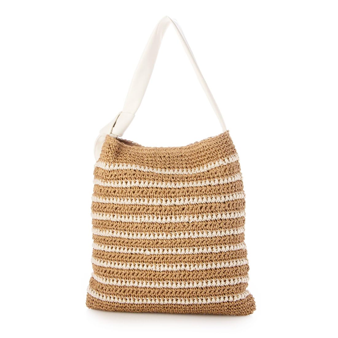 Крючковая сумка-тоут с узором  Кашкаш  по краю, 10-00-02840, Женская, IV