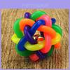 Colorful Rubber Ball Pet Cat Toy With Small Bell For Interactive Exercise Fun