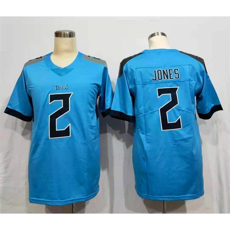 NFL Tennessee Titans Custom Embroidered Football Jersey Men Women Sportswear Lightweight Cotton Blend Team Apparel