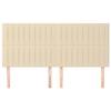 VidaXL Tête de Lit Meubles de Chambre à Coucher Accessoires de Lit Simple Têtes de Cadre de Lit Intérieur Crème 3116581