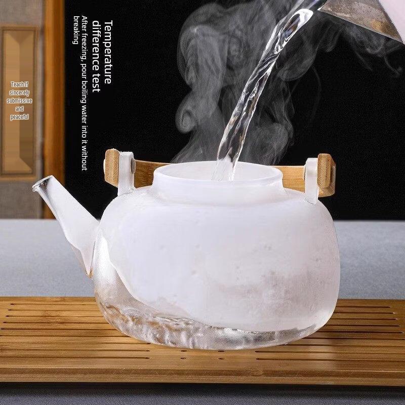 ZISIZ High Temperature Resistant Glass Teapot