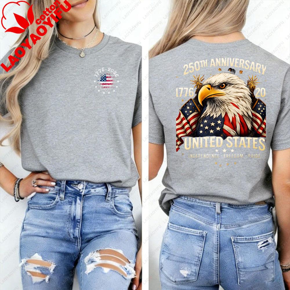 250th Anniversary United States Shirt Patriotic Eagle TShirt America 17762026 Tee Independence Day USA Shirt Graphic T Shirts