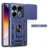 Slide Camera Funda for Infinix Note 40 4G Case Armor Ring Stand Protect Cover for infinix Note 40 Pro Plus 5G Pro+ Capa