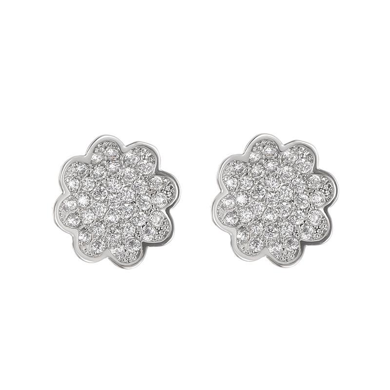 Trendy Flower Design Stud Earrings for Women | Pure Copper | Cute & Stylish