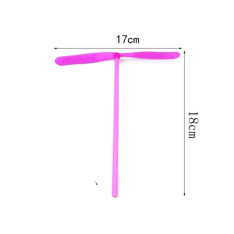 10/20 stk Nyhet Plast Bambuslibelle Propell Utendørs Klassisk Leketøy Barn Gave Roterende Flyvende Pil Flerfarget Tilfeldig Farge