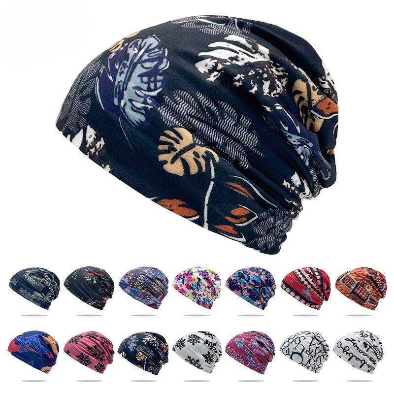 Duoduo Hat for Women In Spring and Summer  Multi Purpose Double Layer Pullover Breathable Windproof Multi Color Neck Protection Hat