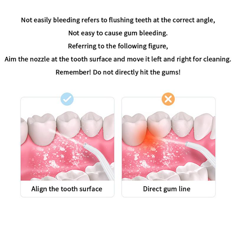 Zahnaufhellung Reinigungsgeräte Munddusche Zahn-Wasserstrahl-Flosser Gerät Pick-Floss Zahnmedizin Mundspülmaschine