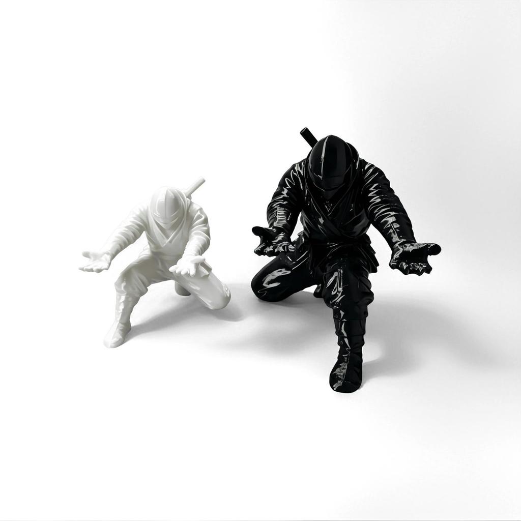 3D Printed Ninja Ornaments: Personalized Pen Holders & Creative Desk Decorations