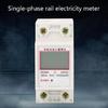 Single Phase Energy Meter Electricity Usage Monitor kWh Din Rail Power Meter