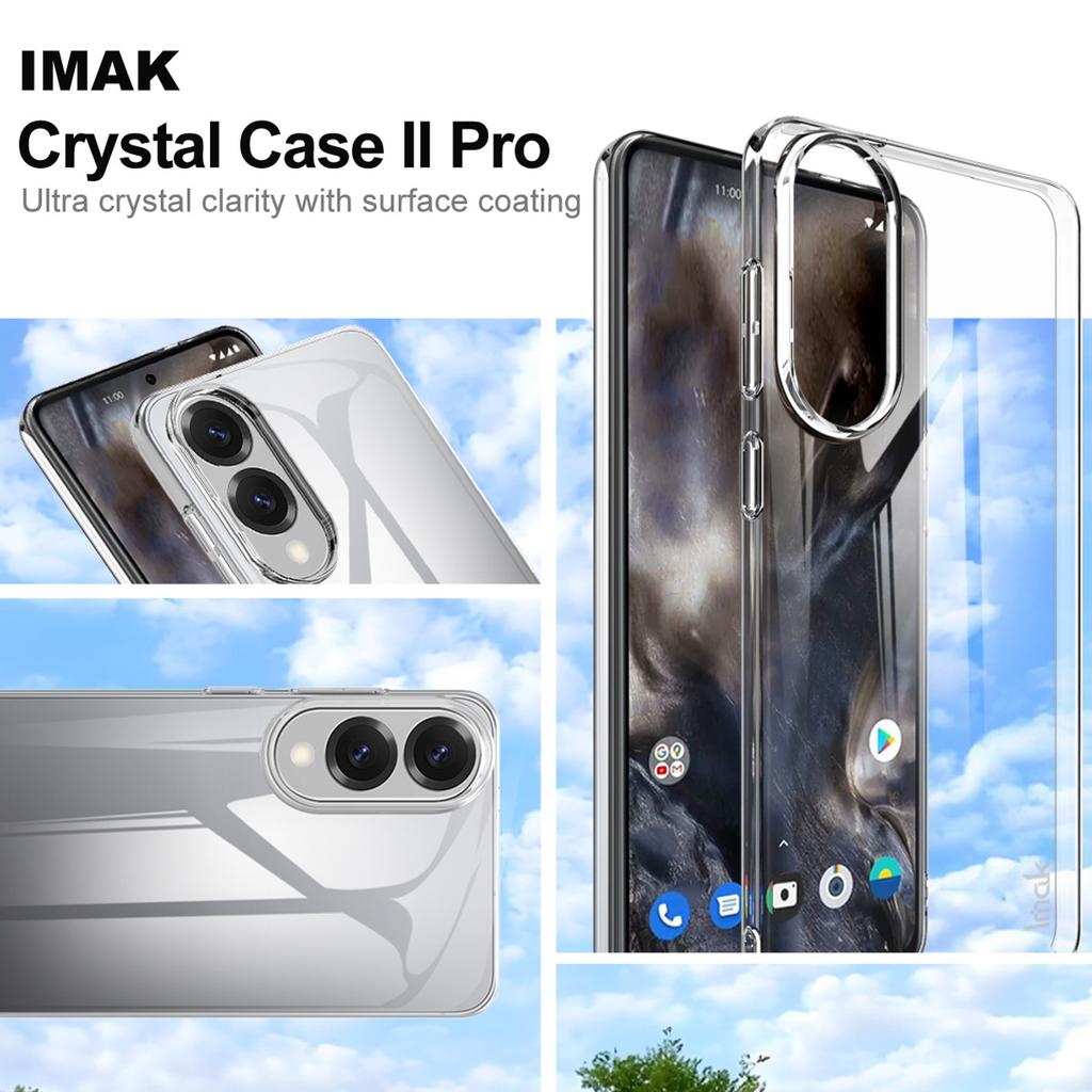 For Samsung Galaxy S25 Edge 5G Phone Case IMAK Wings II Wear Resistant Crystal Pro Case