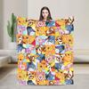 Winnie the Pooh Cartoon Blanket Piglet Tigger Eeyore Flannel Funny Breathable Throw Blankets for Home Spring/Autumn,