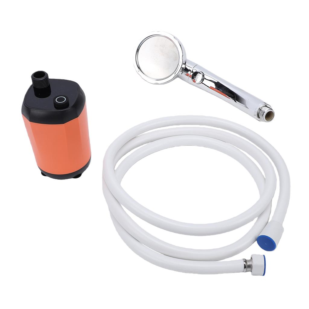 Portable Shower Pump with Temperature Display High Lift 6.5M for Outdoors Camping Hiking CarCelsiusPet Washing