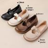 Retro Leather Shoes, Genuine Leather Thick-soled Mary Jane Shoes, Women's Soft-soled Single Shoes, Lazy Shoes, Comfortable and Versatile Shoes