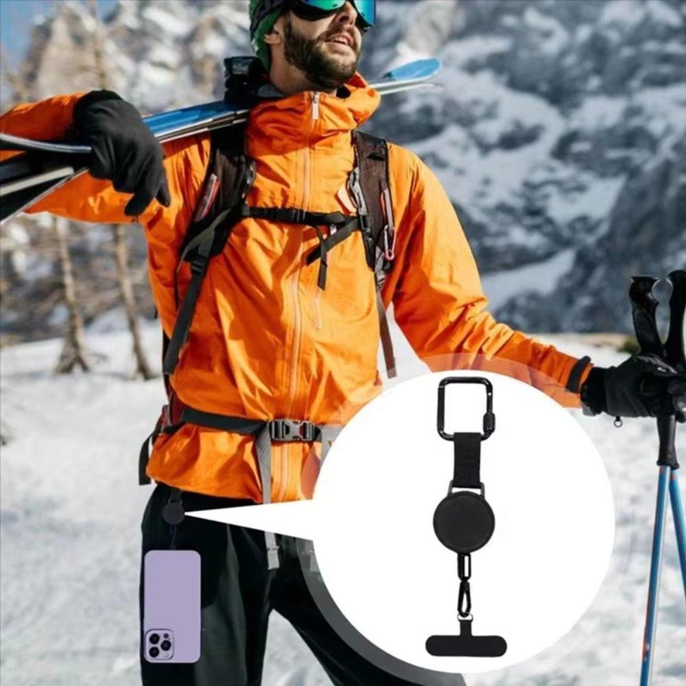 Safety Tether Retractable Phone Tether Anti-Drop Anti-Theft Phone Holder Outdoor Climbing