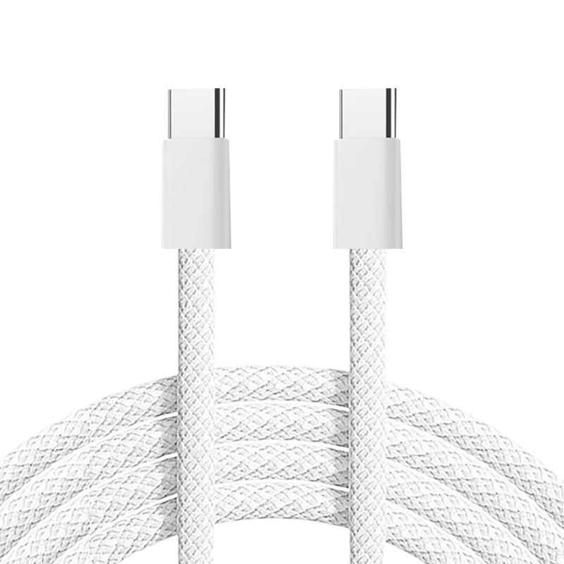 240W Pure Copper Dual-C Fast Charging Cable for Apple, Huawei, Xiaomi Phones & Tablets