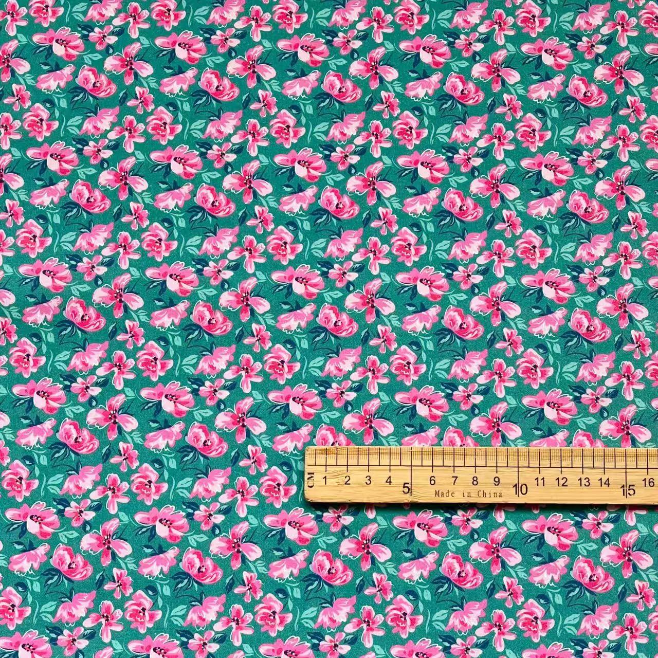150 cm Width 100% Cotton Printed Poplin Fabric for Bags, Loungewear, Dresses & Shirts