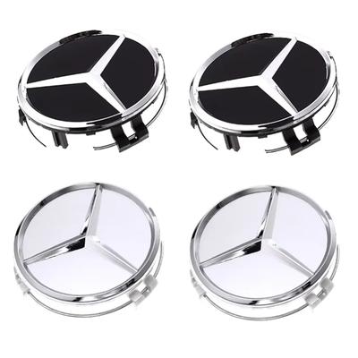 4pz 75mm Tappi Centrali Ruota Auto Cerchi Tappi Mozzo Per Mercedes Benz W204 205 A B C E S CLA CLK ML GLK GLA GLB GLC CLAS Accessori
