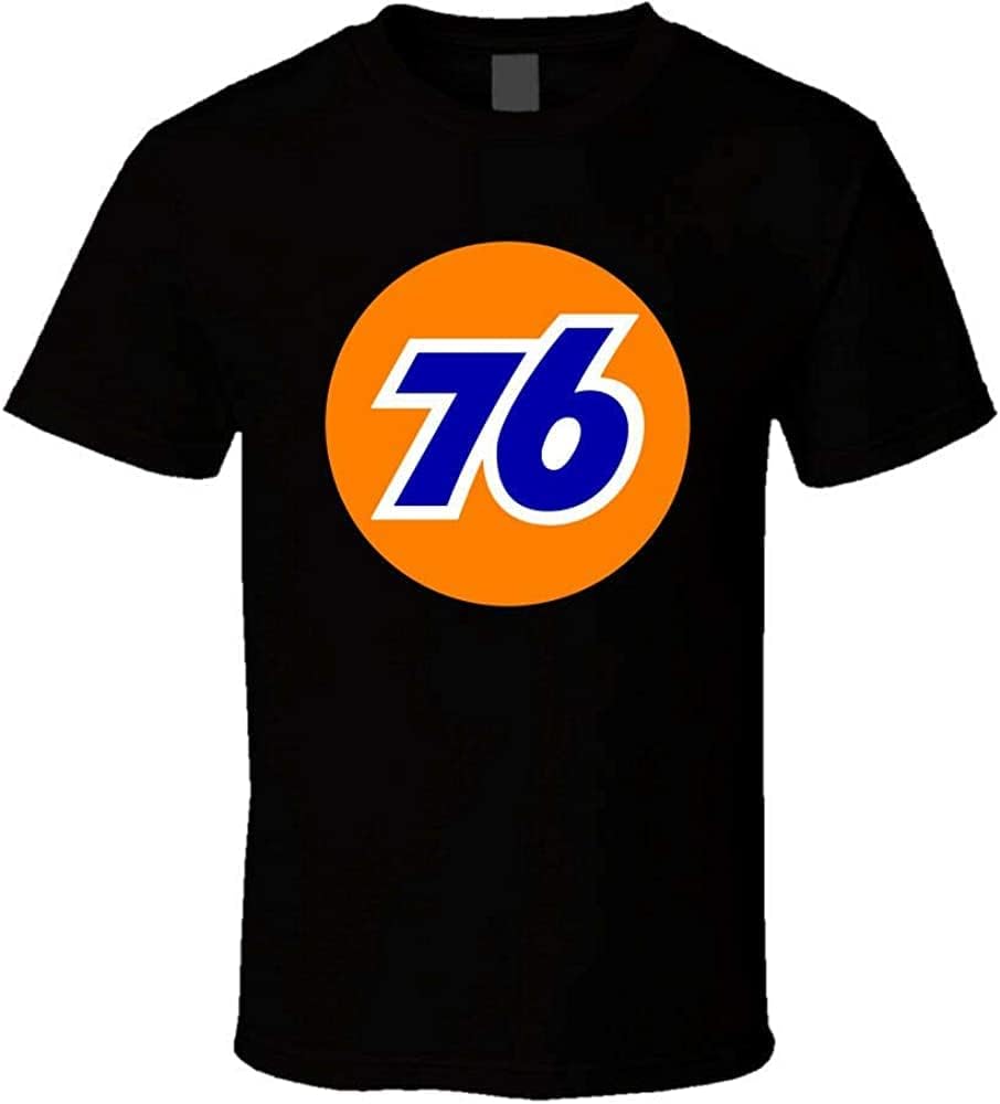 New Union 76 Oil Petrol Retro Shirt Black White Men s T-Shirt 4XL чёрный