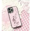 Custodia per Telefono INS Coreana Rosa Marrone a Pois Per iPhone 17 Air 16 15 14 12 13 11Pro Max Mini Plus Copertura Protettiva Anti-Caduta