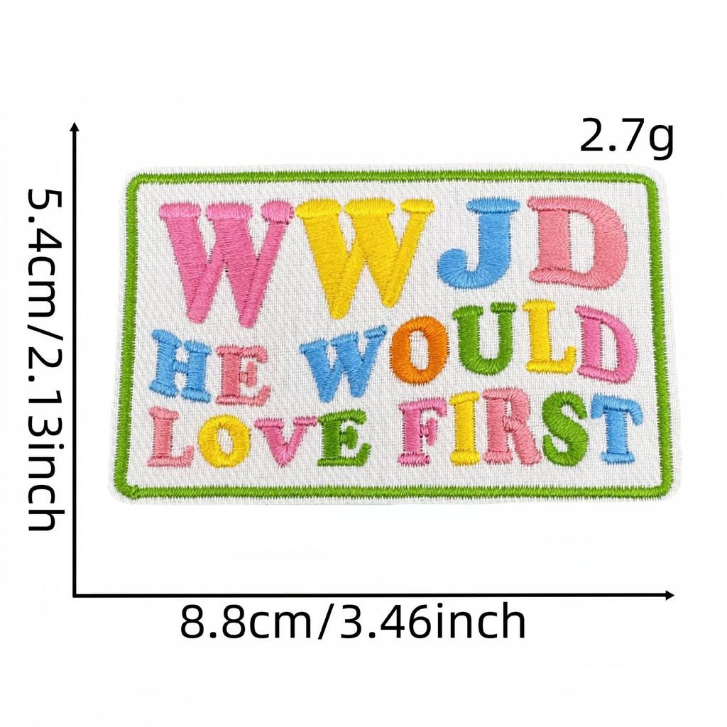 10pcs Embroidery Faith Text Patches Iron On God Jesus Emblem DIY Clothing Stripe Appliques Sewing Wappen Wholesale Cheap