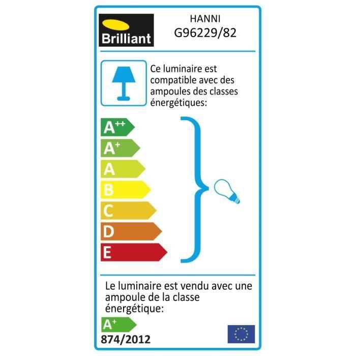 Applique murale extérieure led acier - brilliant - gu10 - ip23 - 3 watt
