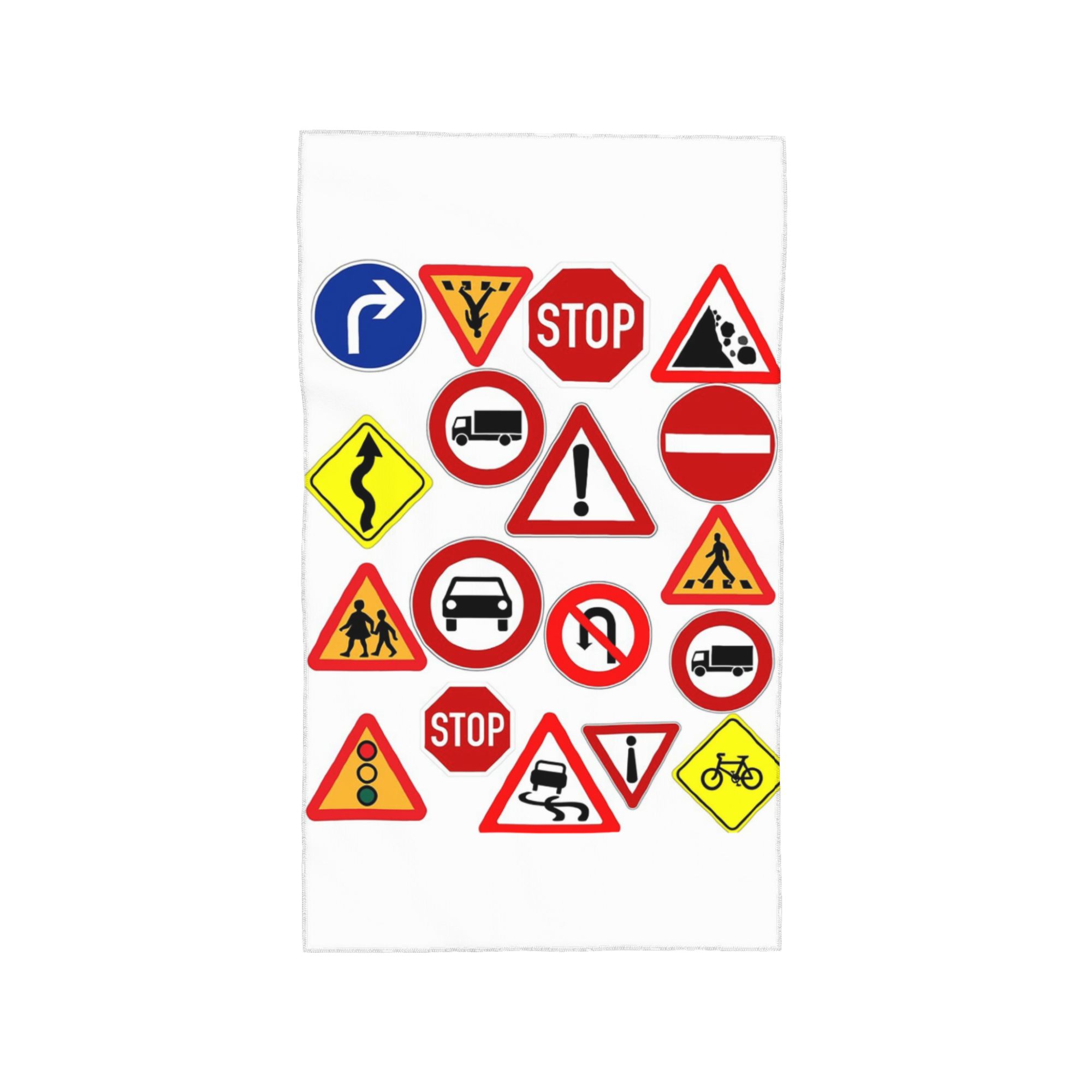 

Outdoor Recreational Backbacking Road Sign Soft Face Towel Quick Dry Pool Bath Cotton Towels Absorbent Quick W40*H60(CM)