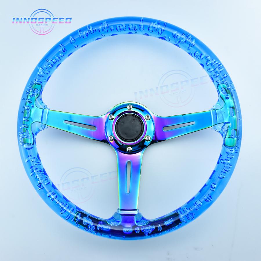 14inch Universal Transparent Acrylic Steering Wheel