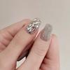 1 Jar Shiny Silver Sequins Mix Shapes Starlight Love Butterfly Star Slice Nail Art Stickers Decals Manicure Paillette Charms