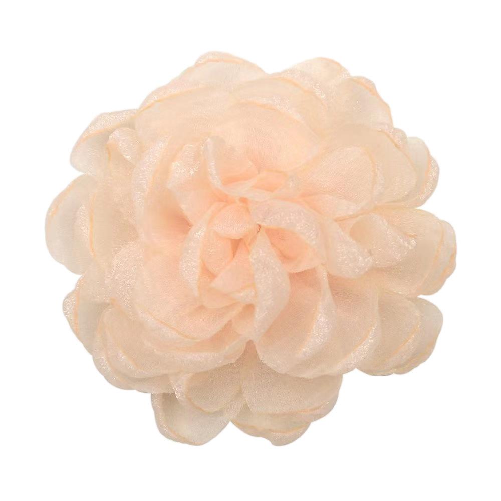 Fabric Silk Yarn Camellia Brooch Femininity Small Fragrant Style Corsage Pin Jacket Dress Accessories