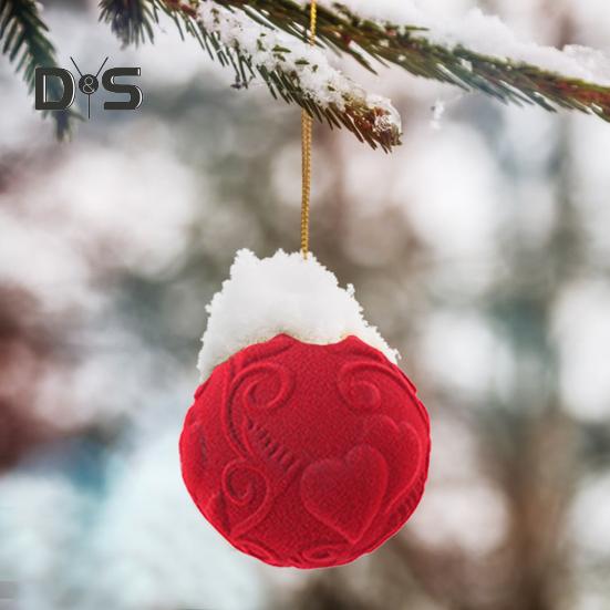 12 ks sametové vánoční koule 2,36 palcové koule na zavěšení na stromeček nerozbitné vánoční koule na svatbu