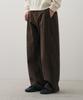 DRAW FIT Arc Semi Balloon Chino Pants [Brown]