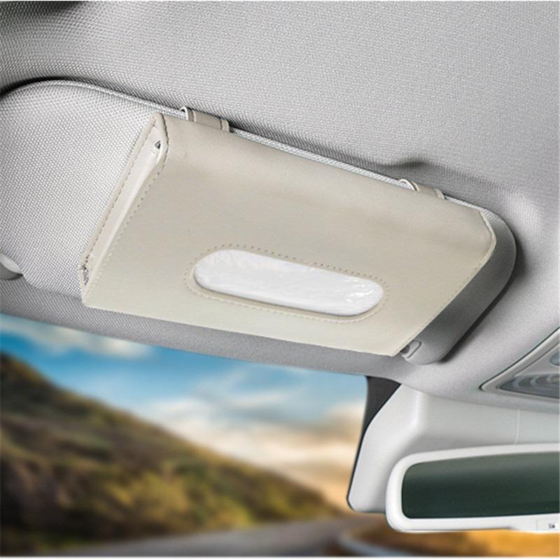 1Pc Car Tissue Box Towel Sets Car Sun Visor Tissue Box Holder Auto Interior Storage Decoration for BMW Car Decor Accessories