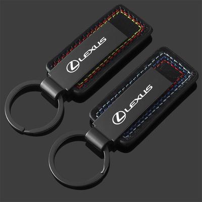 Leather Car Key Chain Pendant Keyring for IS250 IS300 RX330 RX350 GX200 GX300 LX470 LX570 Auto Key Tags Accessories