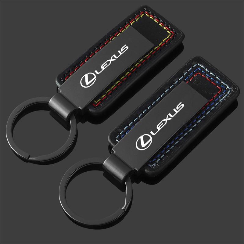 Colgante Llavero de Cuero para Llave de Coche para Lexus IS250 IS300 RX330 RX350 GX200 GX300 LX470 LX570 Llaveros de Llave de Coche Accesorios