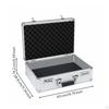 Hard Case with Foam Insert Combination Lock Aluminum Briefcase Ergonomic Handle