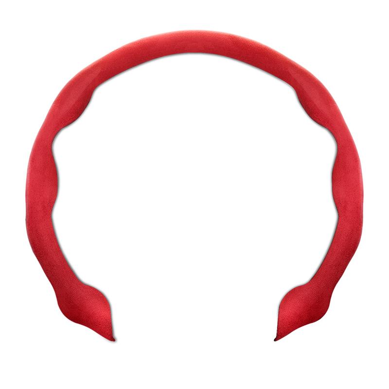 Card Style Suede Ultra-thin Car Steering Wheel Cover, Dynamic and Fashionable Universal Version