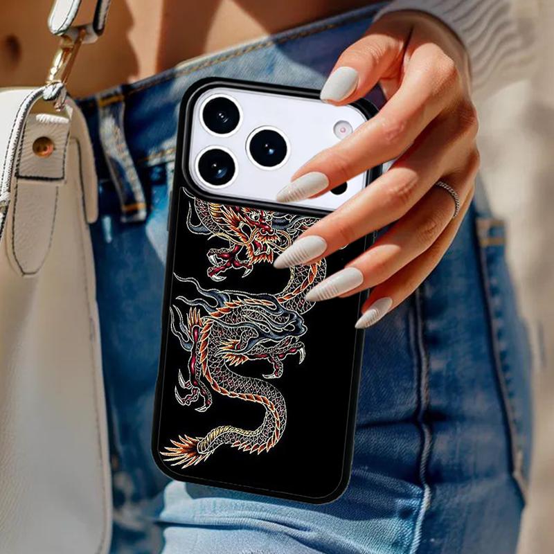 Asian Chinese Dragon Phone Case For iPhone 17 Air 14 15 13 12 Max Cover For Apple 14 15 16 16e 11 Pro Max Plus Coque