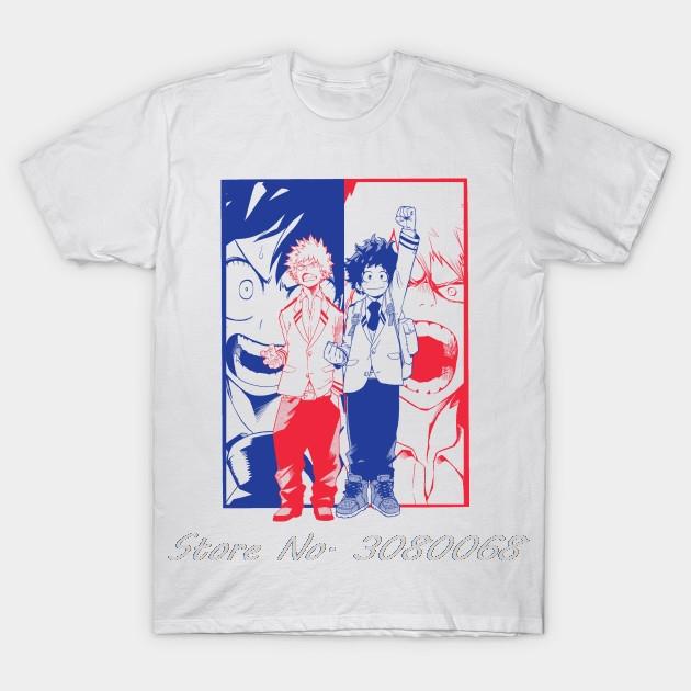 

Unisex Anime Tshirt Deku Kacchan Tshirt Women T Shirt Summer Hip Hop Cotton Oneck Short Sleeve Tops Tees Hip Hop Harajuku Tshirt S