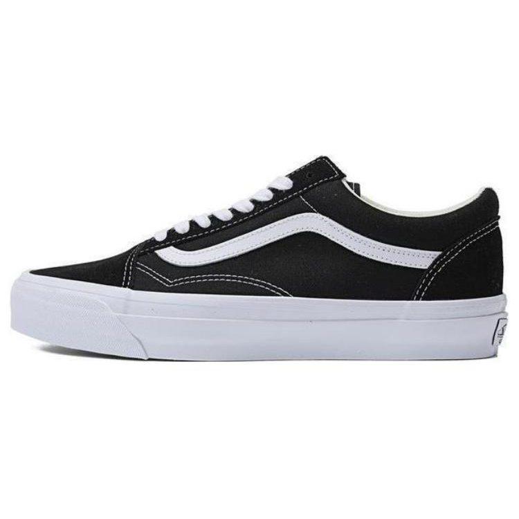 Vans Scarpe da Ginnastica Unisex Tela Basse Leggere Resistenti all'Abrasione Old Skool 36 Premium Nero Bianco VN000CQDBA2