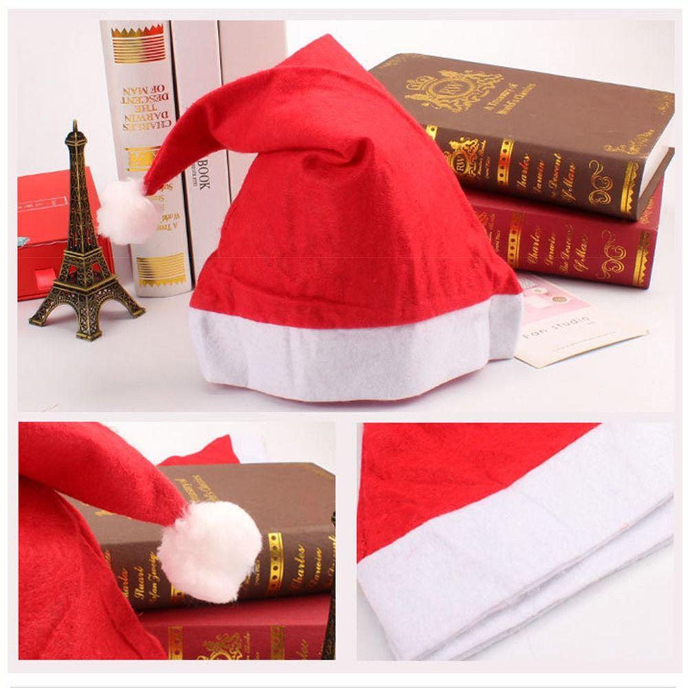 20pcs Non-Woven Fabric Christmas Hat Photo Prop Holiday Costume Hat New Year Celebration