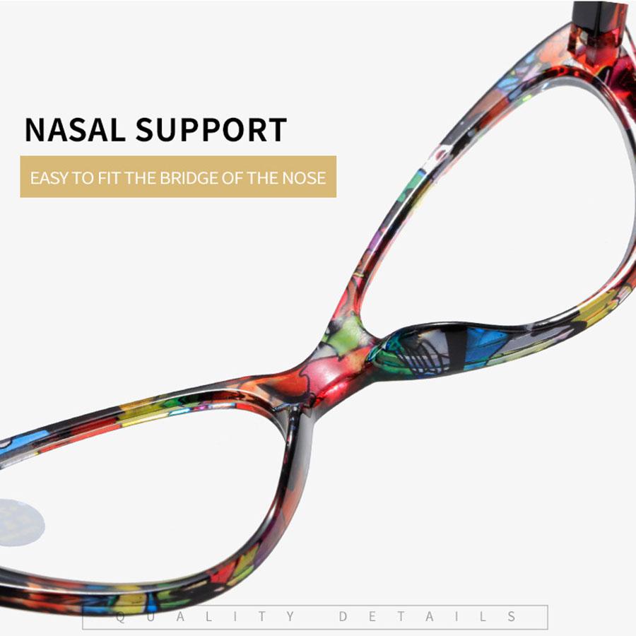 Moda mujer gafas de lectura tipo ojo de gato hombres presbicia anti luz azul gafas