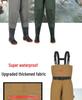 Camouflage Waterproof Wading Pants with Integrated Boots for Fishing