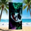 1Pc Joker'S Dark Fantasy Beach Towel Quick Dry Multiuse For Beach Pool Gym Yoga Home Travel Christmas Halloween Xmas Gift Es125