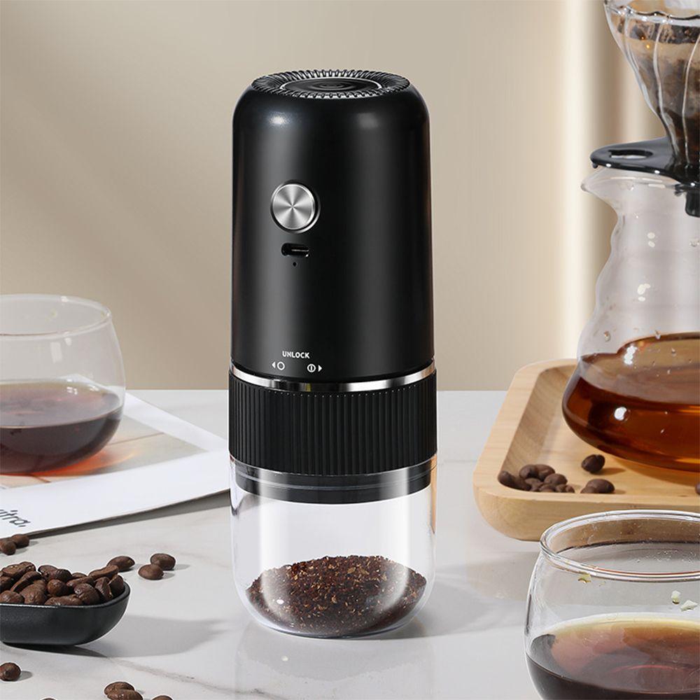 Ceramic Burr Mini Coffee Grinder USB Rechargeable Coffee Bean Grinder  Hand Pour Coffee